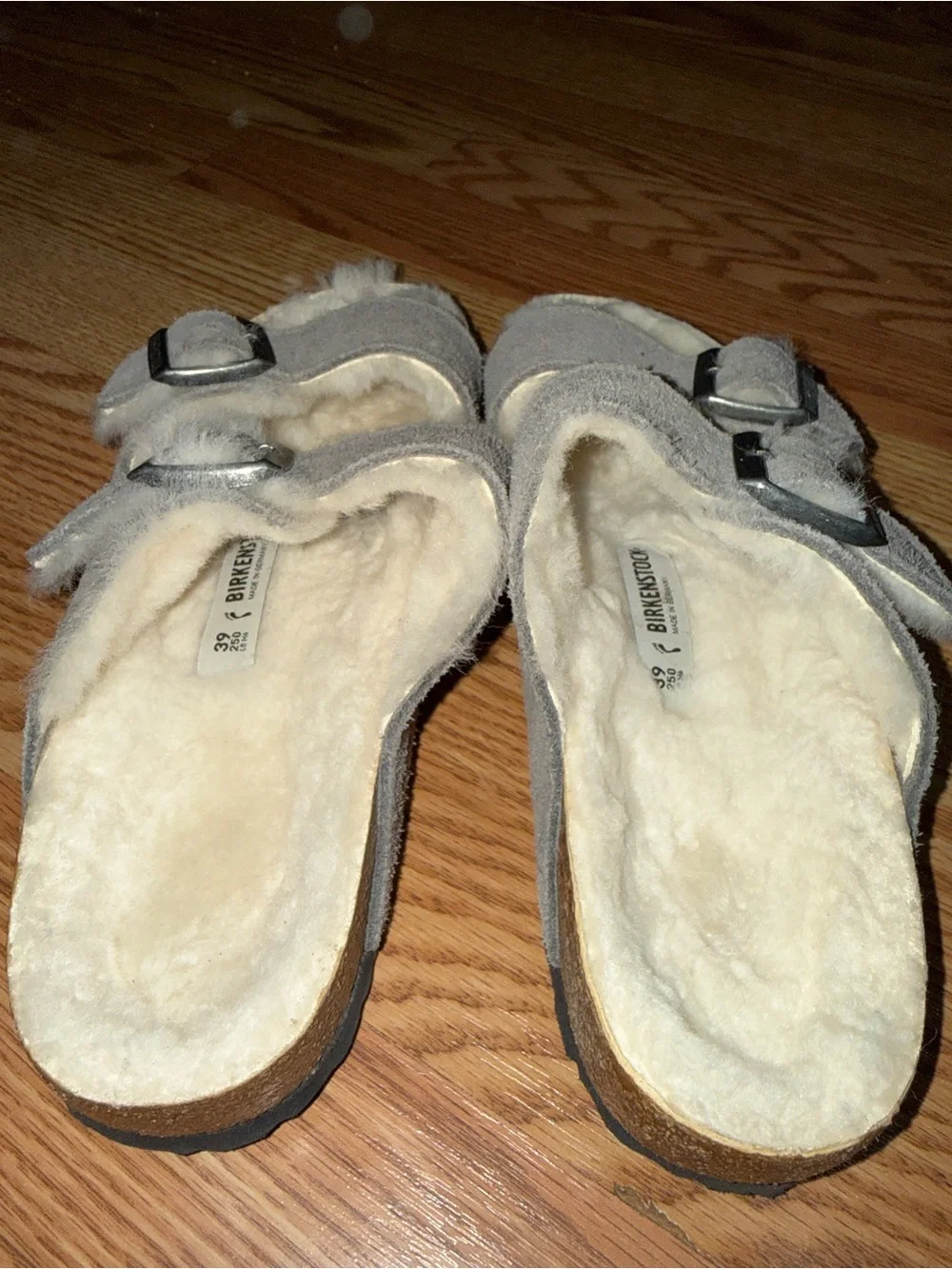 Birkenstock Women's Stone Arizona Shearling